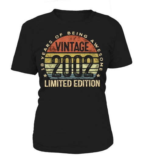 18 Year Old Vintage 2002 Limited Edition 18th Birt Women's T-Shirt