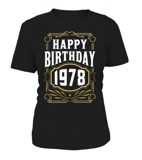 1978 Birthday Gift Birthday Bursdag Vintage Women's T-Shirt