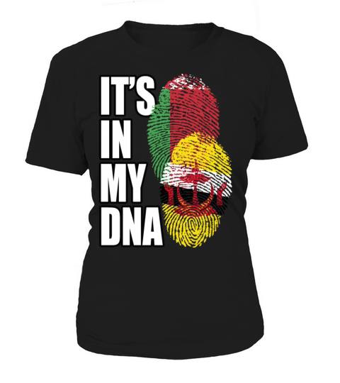 Belarusian And Bruneian Mix Heritage DNA Flag Women's T-Shirt