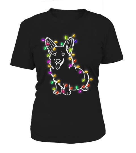 Corgi Santa Christmas Lights Xmas Gifts Boys Kids Women's T-Shirt