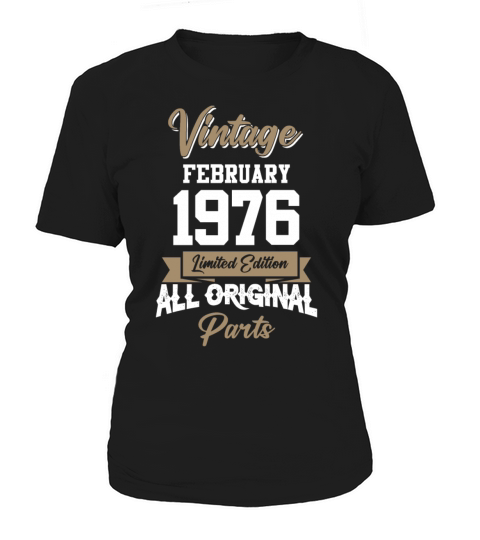 February 1976 Vintage Birthday Present Women's T-Shirt
