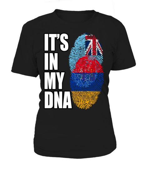 Fijian And Armenian Mix Heritage DNA Flag Women's T-Shirt