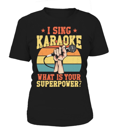 Karaoke Singer Retro Vintage I Women's T-Shirt