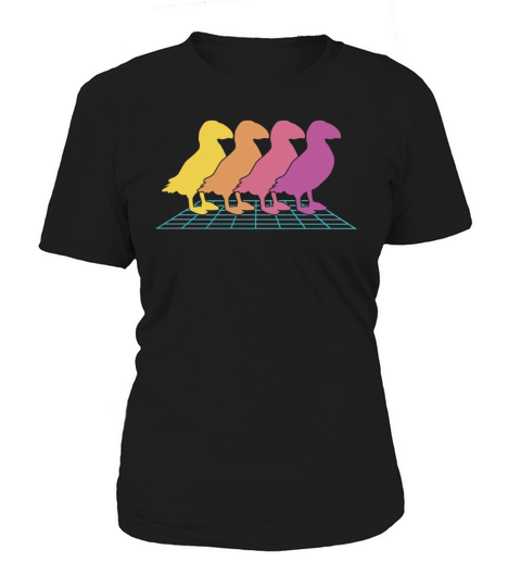 Puffins Seabird Vintage Iceland Bird Puffin Women's T-Shirt
