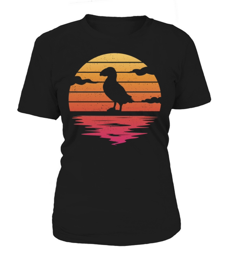 Puffins Vintage Bird Seabird Puffin Women's T-Shirt