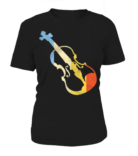 Violin Violinist Retro Vintage Women's T-Shirt