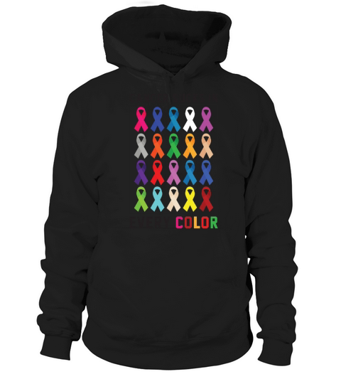 Cancer Sucks In Every Color Ribbons Hoodie Unisex