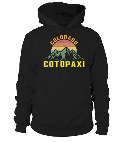 Colorado Cotopaxi Vintage Mountains Hiking Wildlif Hoodie Unisex