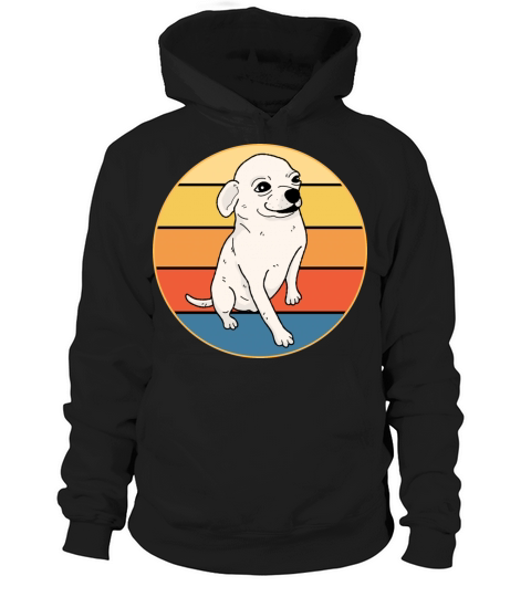 Cute Chihuahua Dog Breed Vintage Retro Sunset Hoodie Unisex