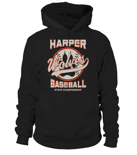 Harper Wolves H Football State Championship Hoodie Unisex