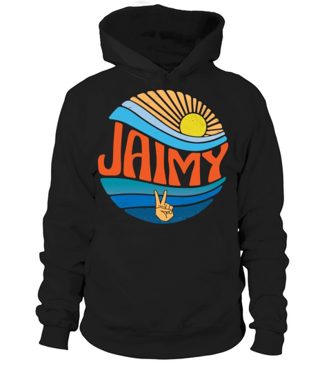 Jaimy Shirt Vintage Sunset Jaimy Groovy Tie Dye Hoodie Unisex