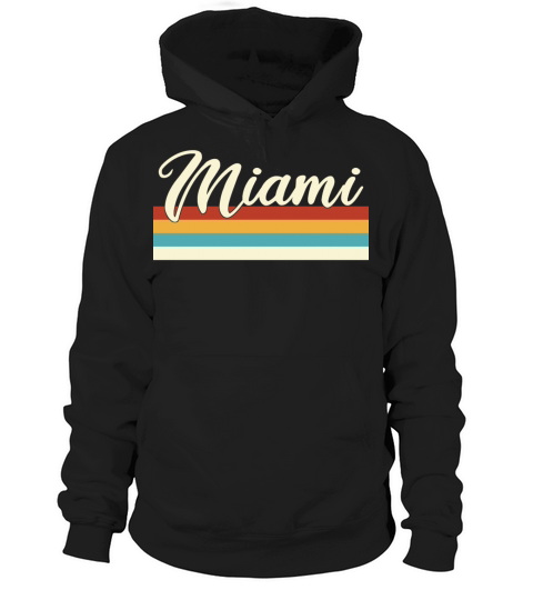 Miami - Florida - Retro - Vintage - United States Hoodie Unisex