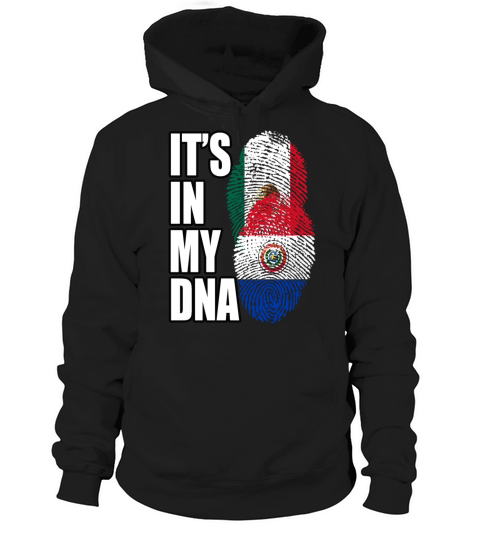 Paraguayan And Mexican Mix Heritage DNA Flag Hoodie Unisex