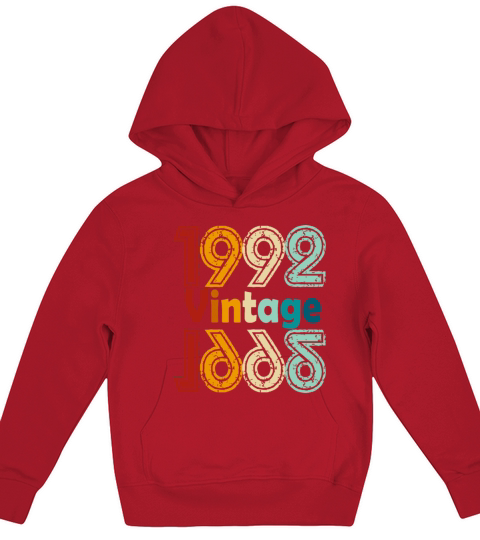 1992 vintage vintage retro birthday gift Kids Hoodie