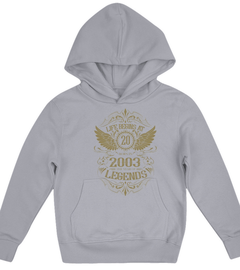 20th Birthday Gifts Vintage 2003 Vintage Kids Hoodie