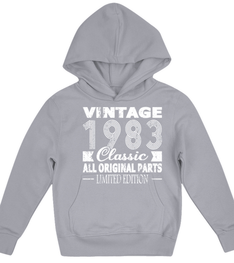 40th birthday vintage 1983 classic 1983 Kids Hoodie