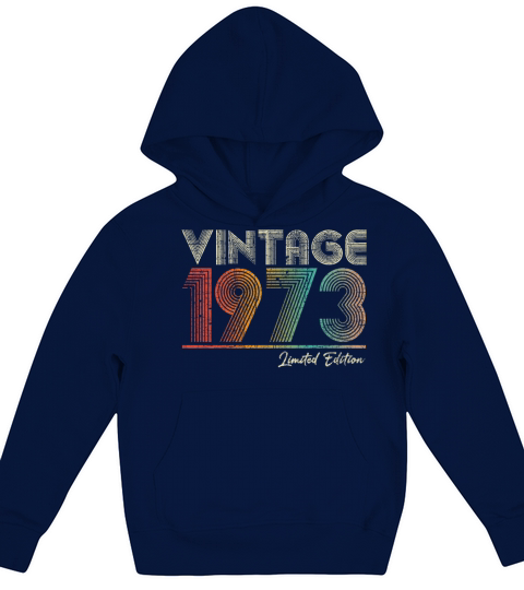 50 Year Old Vintage 1973 50th Birthday Gift Kids Hoodie