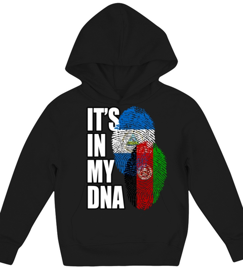 Afghan And Nicaraguan Mix Heritage DNA Flag Kids Hoodie