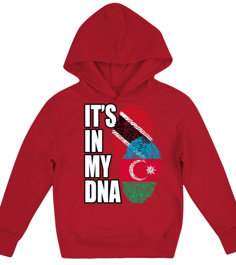 Azerbaijani And Trinidad Tobago Mix Heritage DNA F Kids Hoodie