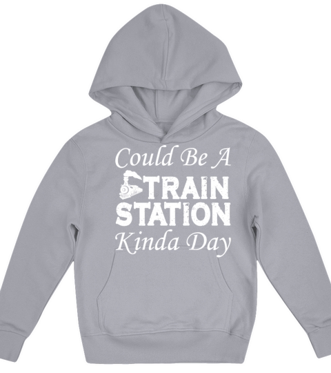 Could Be A Train Station Kinda Day Vintage Kids Hoodie