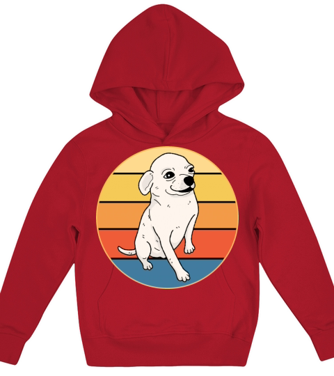 Cute Chihuahua Dog Breed Vintage Retro Sunset Kids Hoodie
