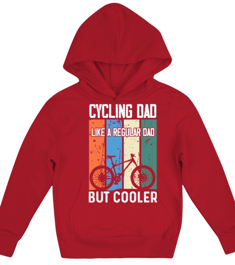 Cycling Dad Like A Regular Dad But Cooler Kids Hoodie