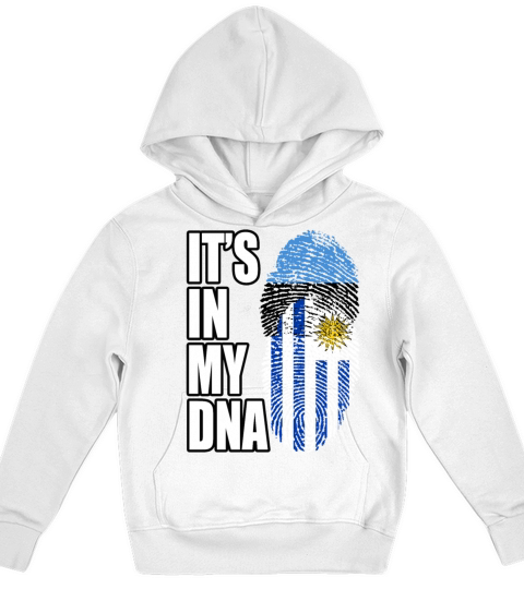 Estonian And Uruguayan Mix Heritage DNA Flag Kids Hoodie