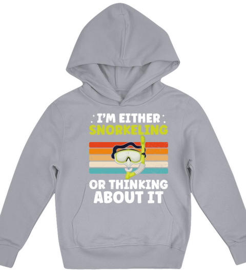 Funny Snorkeling Dive Design For Snorkeler Cool Kids Hoodie