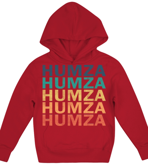 Humza Name T Shirt - Humza Vintage Retro Name Gift Kids Hoodie