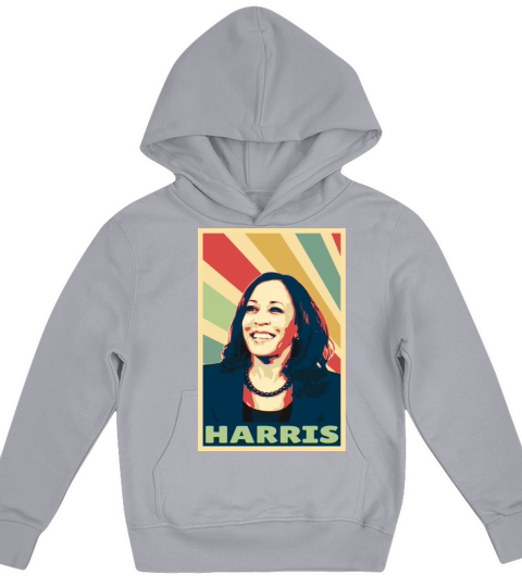 Kamala Harris Vintage Colors Kids Hoodie