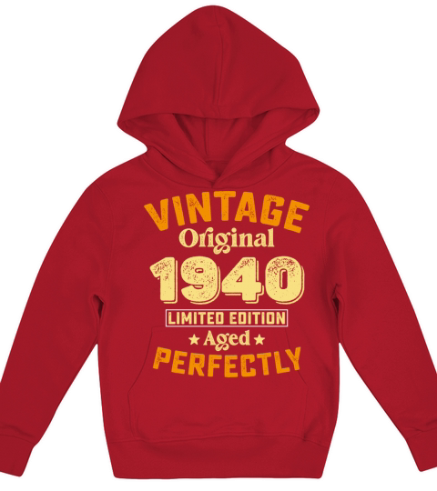 Limited Vintage Original 1940 Aged Edition Kids Hoodie