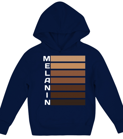 Melanin Black Colors Pride Black History Kids Hoodie