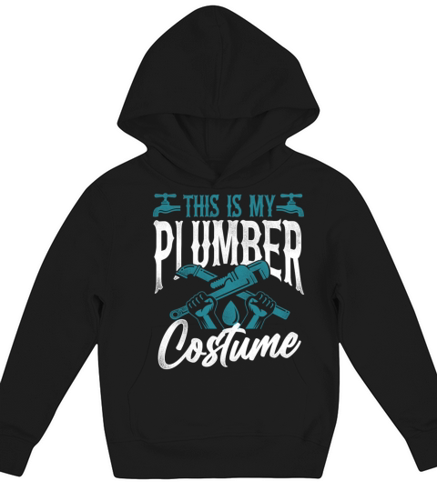 Plumbing Plumber Halloween Vintage Kids Hoodie