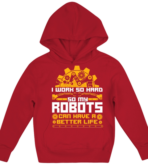 Robot Robotics Engineer Vintage I Kids Hoodie