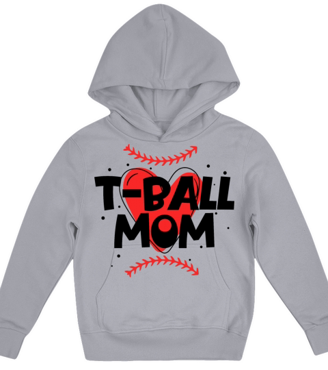 Tball Parent Player T-Ball Mom Kids Hoodie