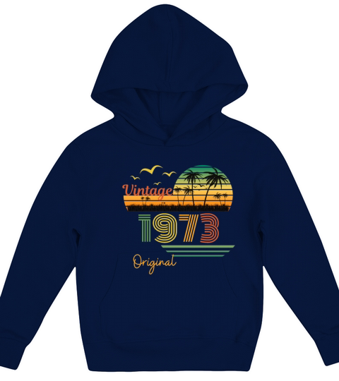 vintage original 1973 Kids Hoodie
