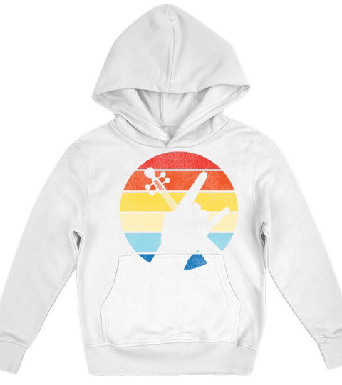 Violin Violinist Retro Vintage Kids Hoodie