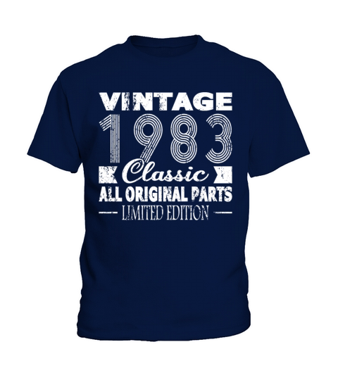 40th birthday vintage 1983 classic 1983 Kids T-Shirt