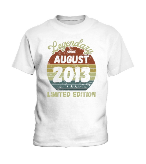 August 2013 - Vintage Birthday Present Kids T-Shirt
