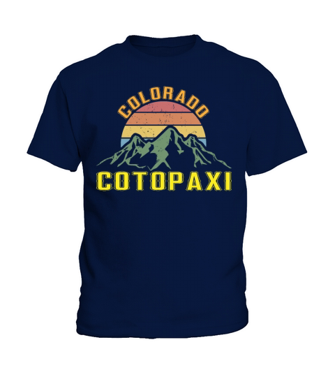 Colorado Cotopaxi Vintage Mountains Hiking Wildlif Kids T-Shirt