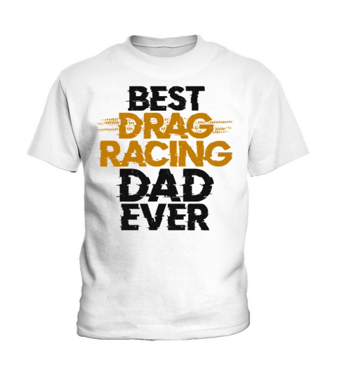 Drag Racing Race Car Dad Vintage Kids T-Shirt