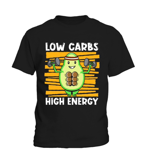 Low Carbs High Energy Healthy Diet Low Carb Lover Kids T-Shirt