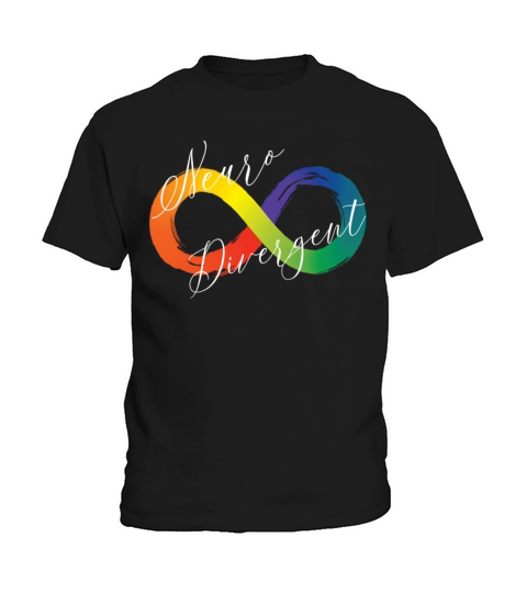Neuro Divergent Infinity Symbol Spectrum Awareness Kids T-Shirt