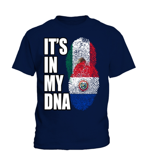 Paraguayan And Mexican Mix Heritage DNA Flag Kids T-Shirt