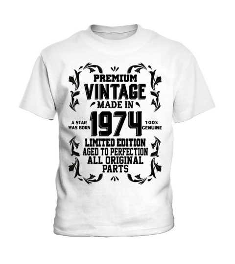 Premium Vintage 1974 Kids T-Shirt