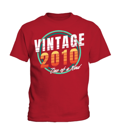 Vintage 2010 Shirt for Men Women 13 Year Old 13rd Kids T-Shirt