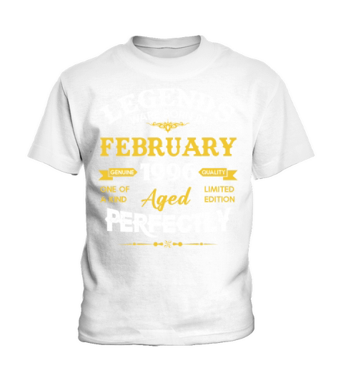 Vintage Aged To Perfection February 1996 Kids T-Shirt