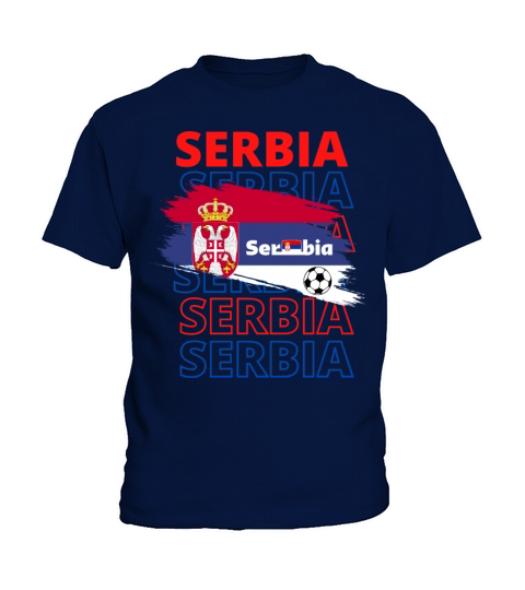 World Serbia Soccer Vintage Kids T-Shirt