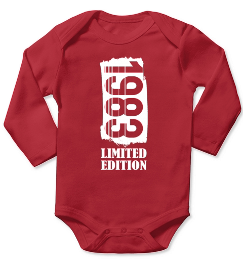 40th birthday vintage 1983 limited edition Long Sleeve Baby One-Piece