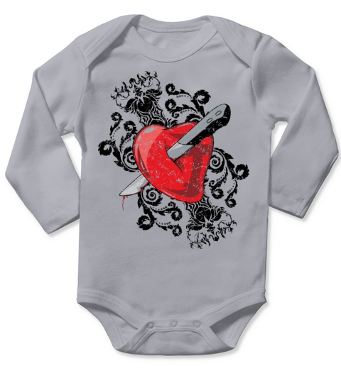 Anti Valentines Day Long Sleeve Baby One-Piece